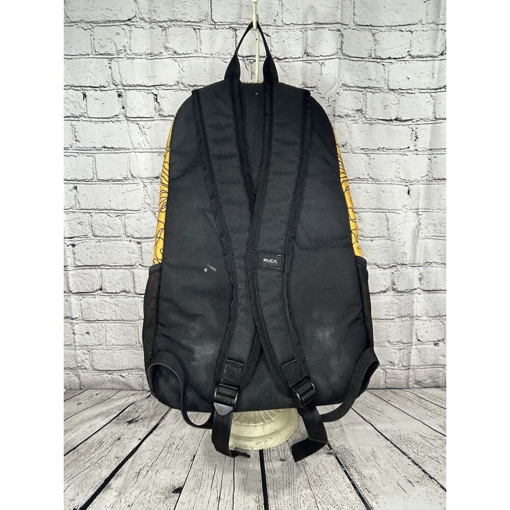 RVCA Estate II Yellow & Black Backpack Laptop Outdoor - Picture 2 of 10